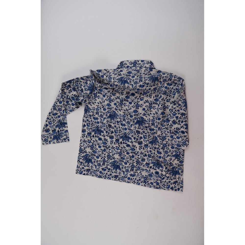 Ro's Garden Viola PJ Pajama Set Sufi-Blue Floral XS Cotton NWT - Picture 5 of 9